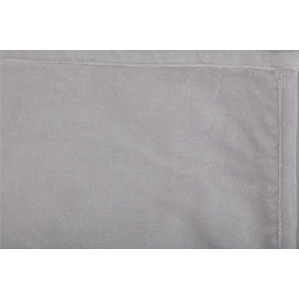 Morning Meadow Gray Velvet Pillow Cover 20Lx20W