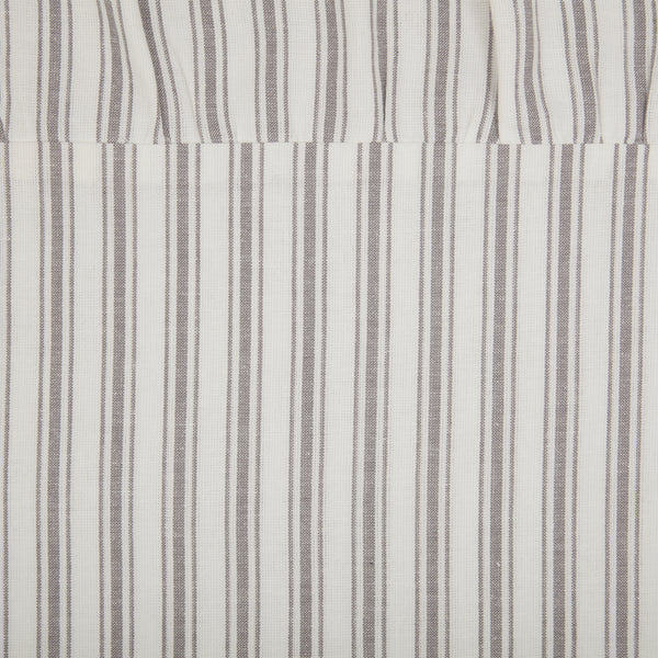 Timeless Ticking Gray Ruffled Fabric Euro Sham 26Lx26W