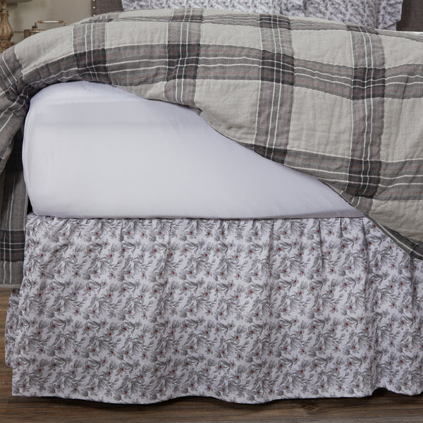 Twilight Floral King Bed Skirt 80Lx78Wx16