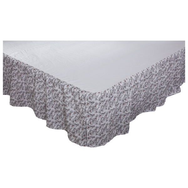 Twilight Floral King Bed Skirt 80Lx78Wx16