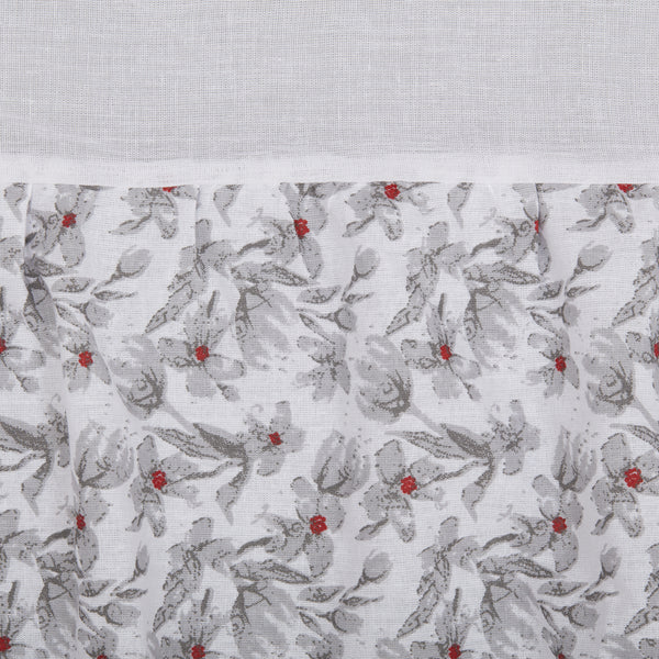 Twilight Floral King Bed Skirt 80Lx78Wx16