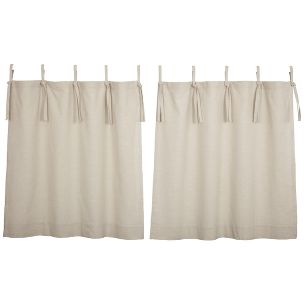 Market Place Natural Tie Top Tier Set of 2 36Lx36W