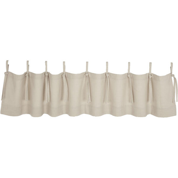 Market Place Natural Tie Top Valance 16Lx72W