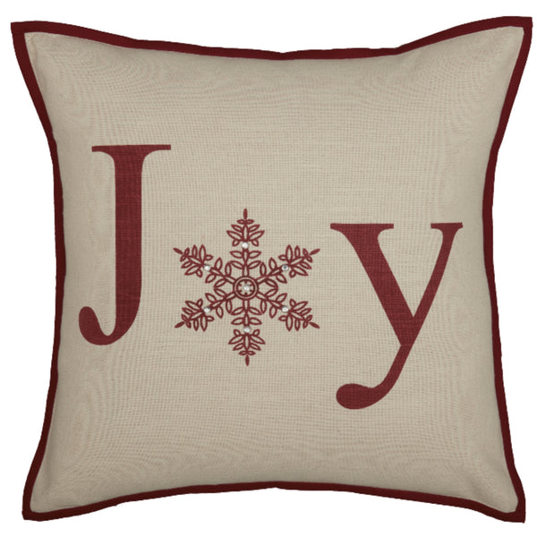 Market Place Natural Joy Pillow Cover 20Lx20W