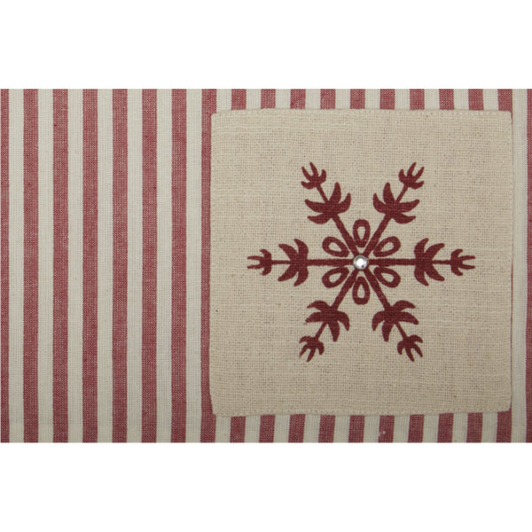 Market Place Natural Snowflake Placemat Set of 4 18Lx12W