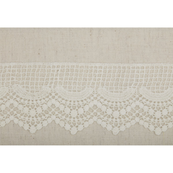 Flax and Lace Pillow Cover 20Lx20W