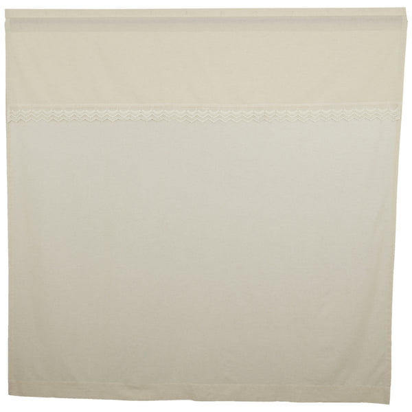 Flax and Lace Shower Curtain 72Lx72W