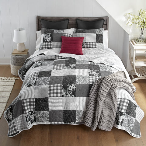 Indiana Farmhouse 3pc Cotton Pieced Quilt Set