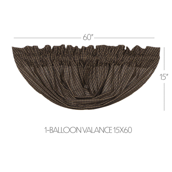 Kettle Grove Plaid Balloon Valance 15x60