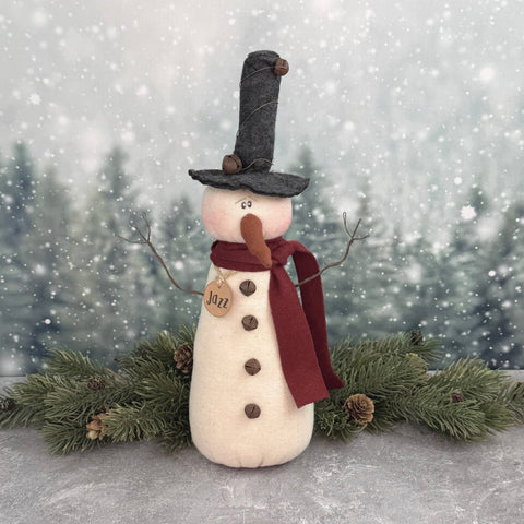 Jazz the Jingle Bell Snowman – Figurine 3.5"W x 12"H