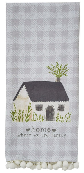 Home Flour Sack Printed Dishtowel - Set of 2