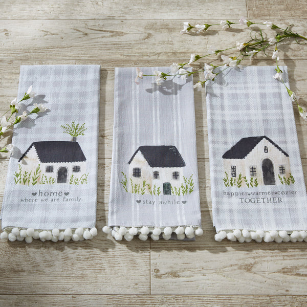 Home Flour Sack Printed Dishtowel - Set of 2