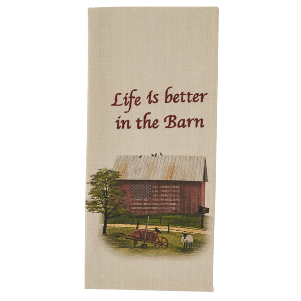 Life In Barn Dishtowel