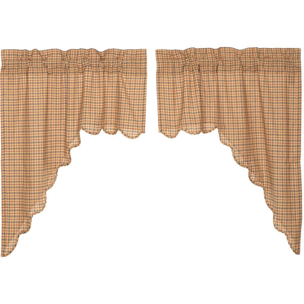 Millsboro Swag Scalloped Set of 2 36x36x16