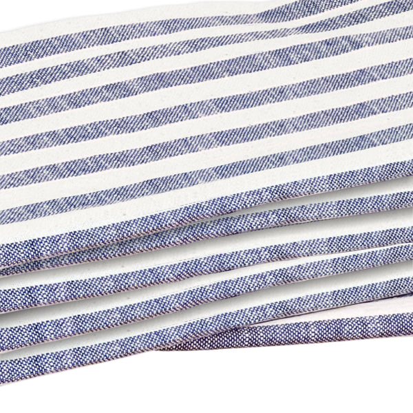 Farmhouse Ticking Blue Fabric 3yds #1 80 Width