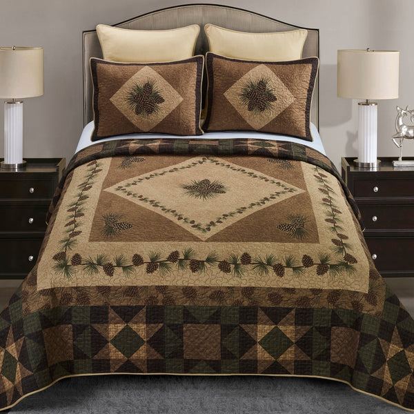Antique Pine Quilted Bedding Set - Donna Sharp