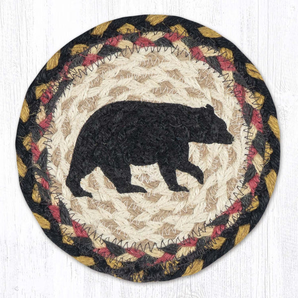LC-43 American Bear Round Large Coaster 7"x7"