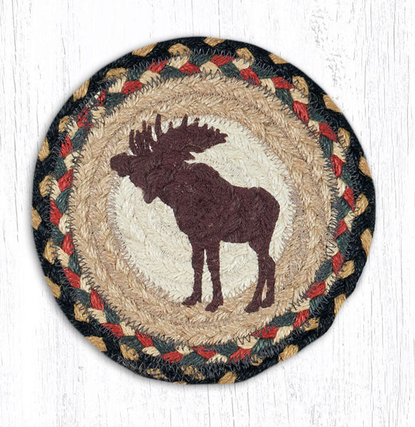 LC-43 Bull Moose Round Large Coaster 7"x7"