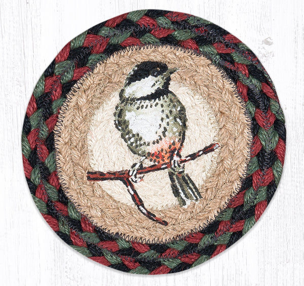 LC-81 Chickadee Round Large Coaster 7"x7"