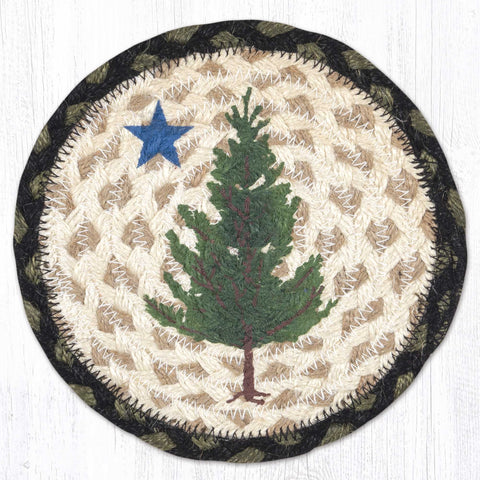 LC-116 Old Maine Flag Round Large Coaster 7"x7"