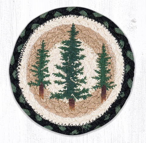 LC-116 Tall Timbers Round Large Coaster 7"x7"