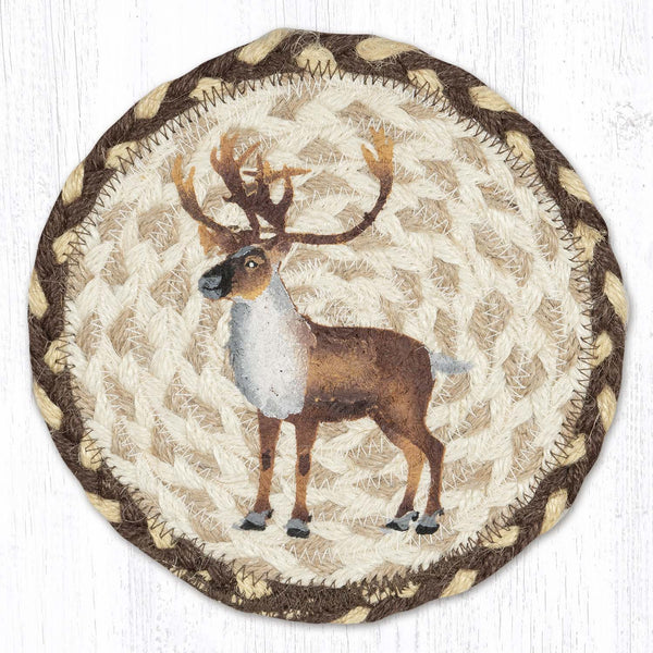 LC-129 Caribou Round Large Coaster 7"x7"