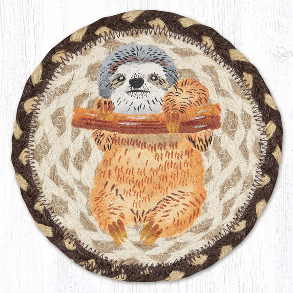 LC-129 Sloth Round Large Coaster 7"x7"