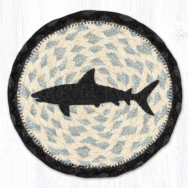 LC-238 Shark Round Large Coaster 7"x7"
