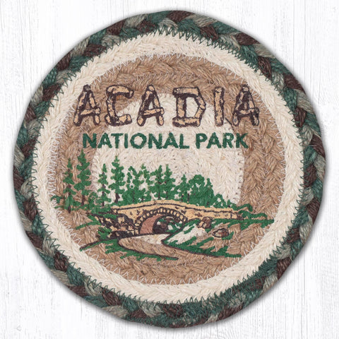 LC-377 Acadia Bridge Round Large Coaster 7"x7"