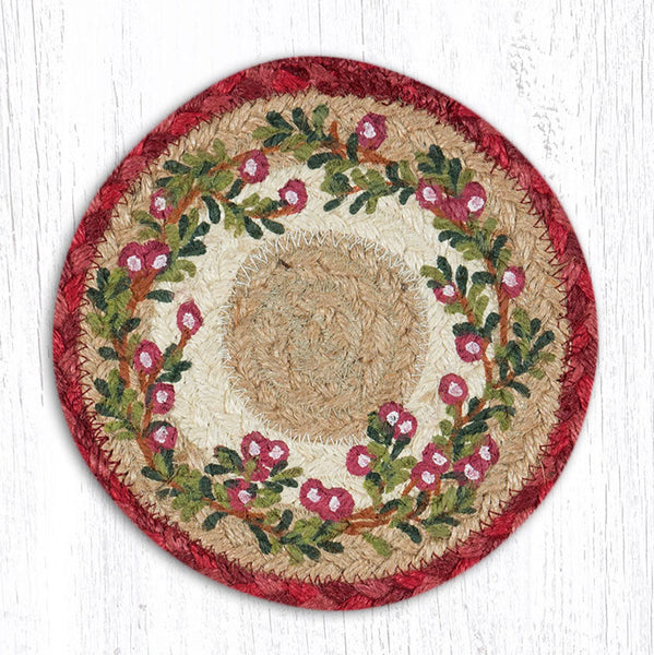 LC-390 Cranberries Round Large Coaster 7"x7"