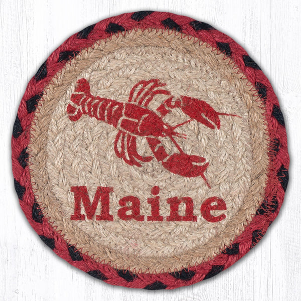 LC-396 Lobster Maine Round Large Coaster 7"x7"