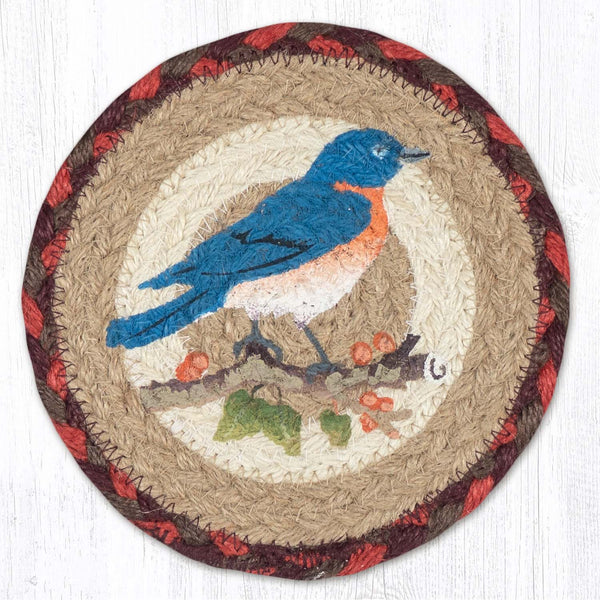 LC-417 Bluebird Round Large Coaster 7"x7"
