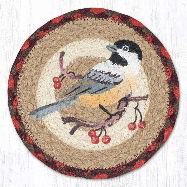LC-417 Chickadee Round Large Coaster 7"x7"