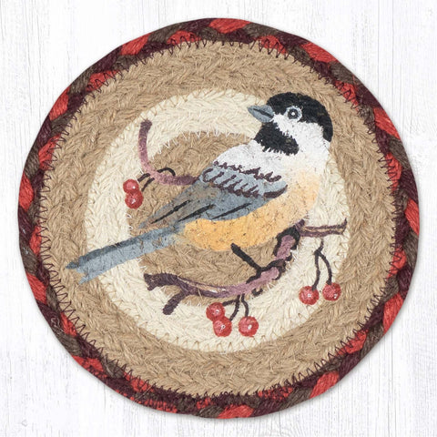 LC-417 Chickadee Round Large Coaster 7"x7"