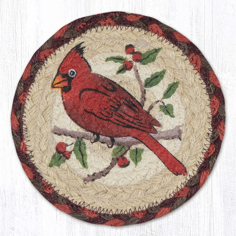 LC-417 Cardinal Round Large Coaster 7"x7"