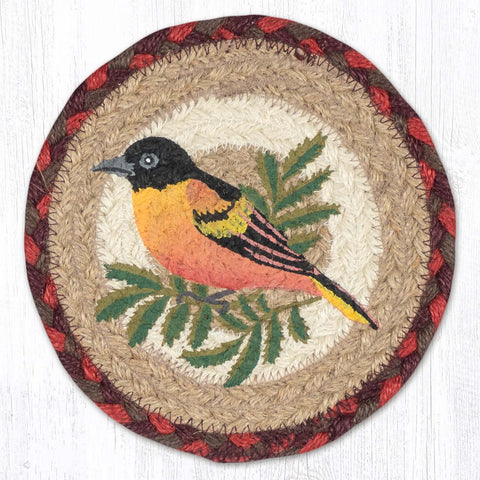 LC-417 Oriole Round Large Coaster 7"x7"