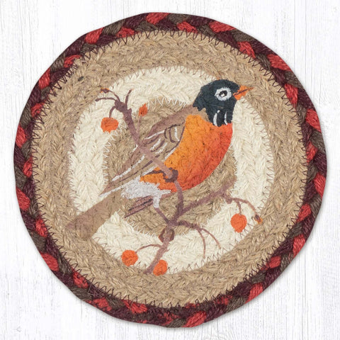 LC-417 Robin Round Large Coaster 7"x7"
