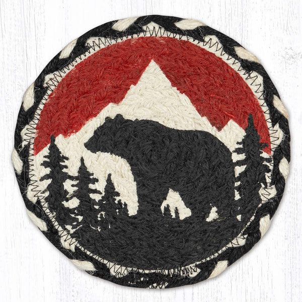 LC-430 Bear Mountain Round Large Coaster 7"x7"