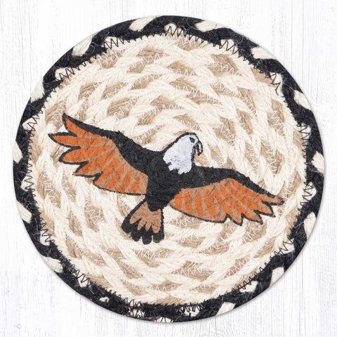 LC-430 Eagle Round Large Coaster 7"x7"
