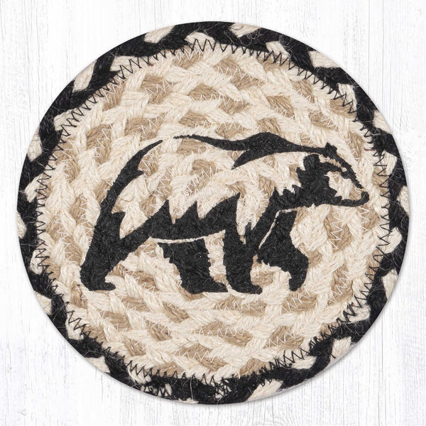 LC-430 Graphic Bear Round Large Coaster 7"x7"