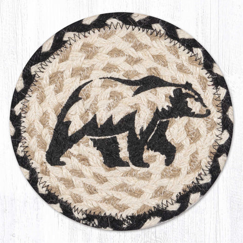 LC-430 Graphic Bear Round Large Coaster 7"x7"