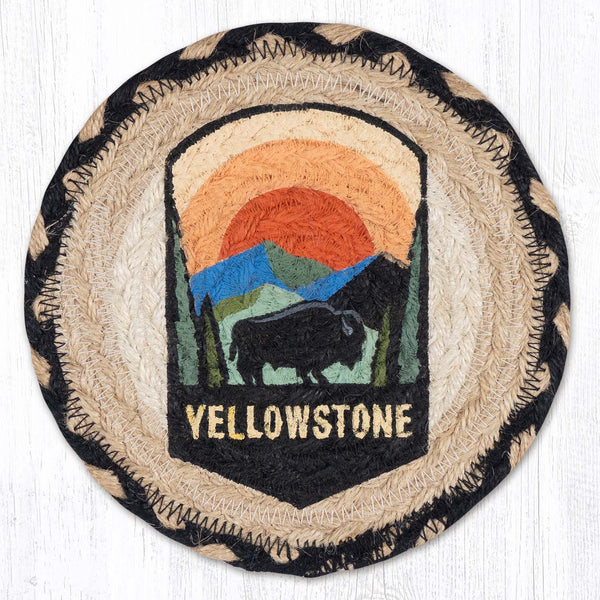 LC-430 Yellowstone National Park Round Large Coaster 7"x7"