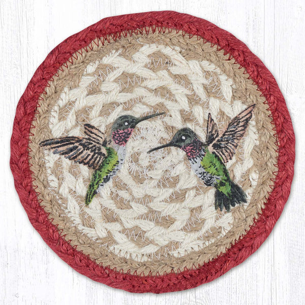 LC-504 Hummingbird Round Large Coaster 7"x7"