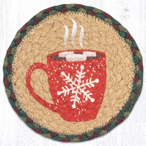 LC-508 Hot Cocoa Mug Round Large Coaster 7"x7"