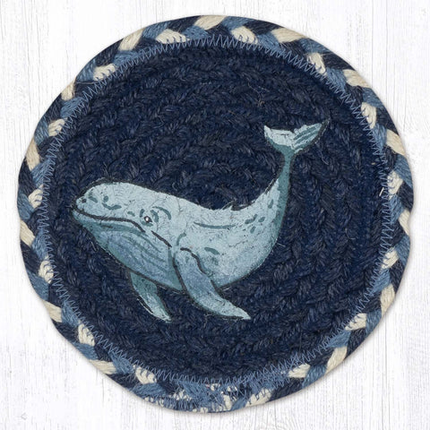 LC-525 Beluga Whale Round Large Coaster 7"x7"