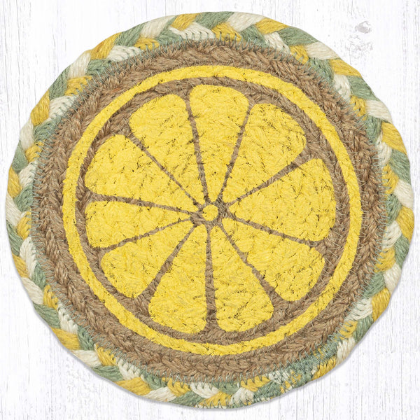 LC-654 Lemon Slice Round Large Coaster 7"x7"
