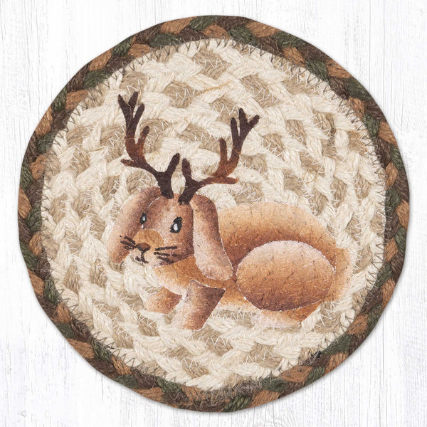 LC-657 Jackalope Round Large Coaster 7"x7"