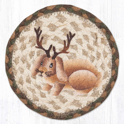 LC-657 Jackalope Round Large Coaster 7"x7"