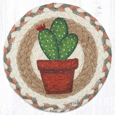 LC-661 Cacti 1 Round Large Coaster 7"x7"