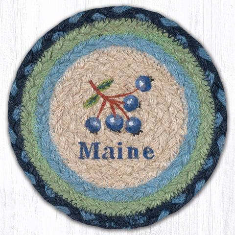 LC-700 Blueberry Maine Round Large Coaster 7"x7"